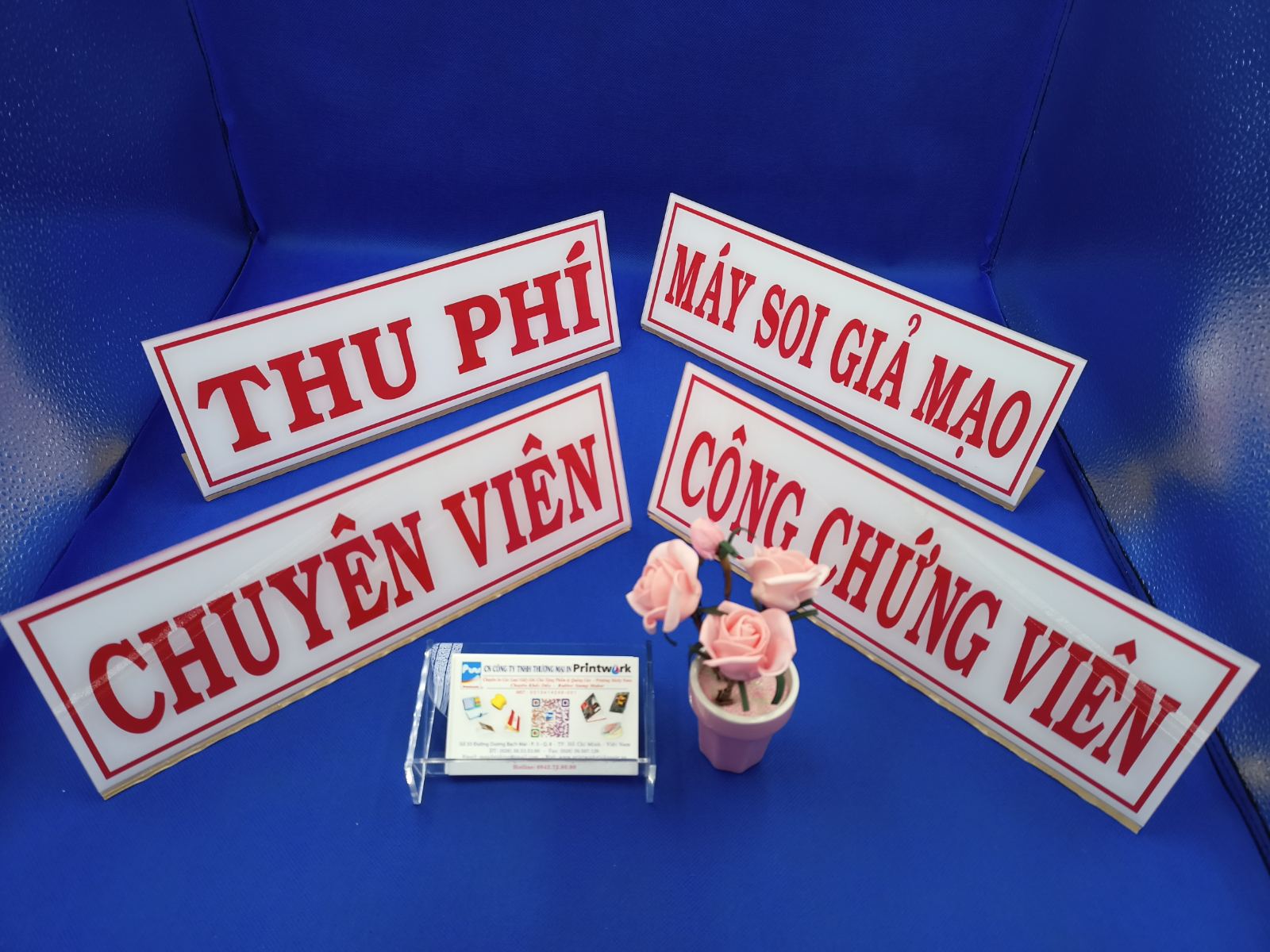 BẢNG CHỨC DANH ĐỂ BÀN 